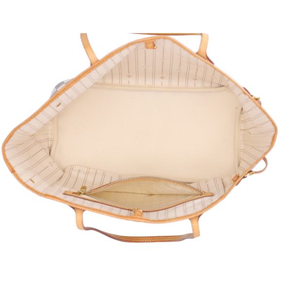 Louis Vuitton Neverfull MM Tote Bag N51107 Damier Azur Beige Multi - Picture 5 of 6